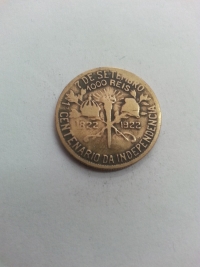 1000 RÉIS CENTENÁRIO DA INDEPENDÊNCIA (1822 A 1922)