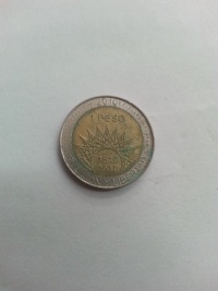 1 PESO BICENTENÁRIO DA ARGENTINA- EL PALMAR
