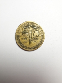 1000 RÉIS CENTENÁRIO DA INDEPENDÊNCIA (1822 A 1922)