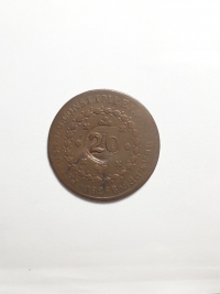 40 RÉIS COM CARIMBO GERAL DE 20