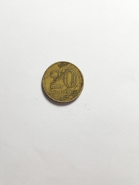 20 CENTAVOS (ERRO DE CUNHAGEM)