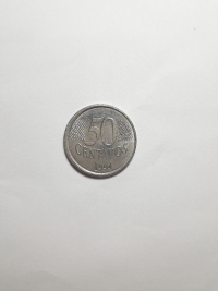 50 CENTAVOS (ERRO DE CUNHAGEM)