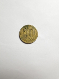 50 CENTAVOS (DEFEITO DE CUNHAGEM)