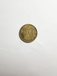 50 CENTAVOS (DEFEITO DE CUNHAGEM)