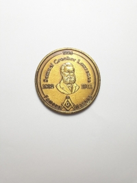 MEDALHÃO MAÇONS- SAMUEL CROCKER LAWRENCE (1832-1911)