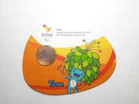 1 REAL (MASCOTE PARALÍMPICO) BLISTER