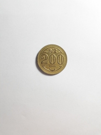 200 RÉIS (LEPROSARIUM COINAGE)