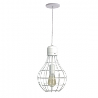 PENDENTE ARAMADO DE METAL BRANCO (NEW LINE IMPORTS)