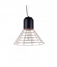 PENDENTE METAL COBRE E PRETO (NEW LINE IMPORTS)