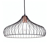 PENDENTE ARAMADO PRETO E COBRE (NEW LINE IMPORTS)