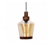 PENDENTE LAMPO VIDRO ÂMBAR 460 (NEW LINE IMPORTS)