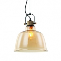PENDENTE METAL E VIDRO CHAMPAGNE (NEW LINE IMPORTS)