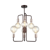 PENDENTE METAL CAFÉ 6 LÂMPADAS (NEW LINE IMPORTS)
