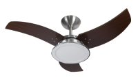 VENTILADOR DE TETO VENOM LED ALUMÍNIO ESCOVADO (TRON)