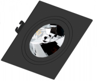 EMBUTIDO AR111 QUADRADO PRETO (SAVE ENERGY)