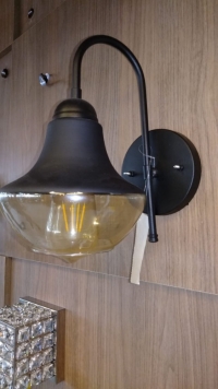 ARANDELA 1 LÂMPADA E27 VIDRO 