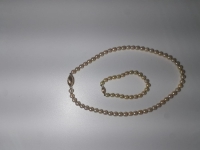 COLAR PEROLA E OURO 18K